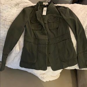 Loft green military jacket